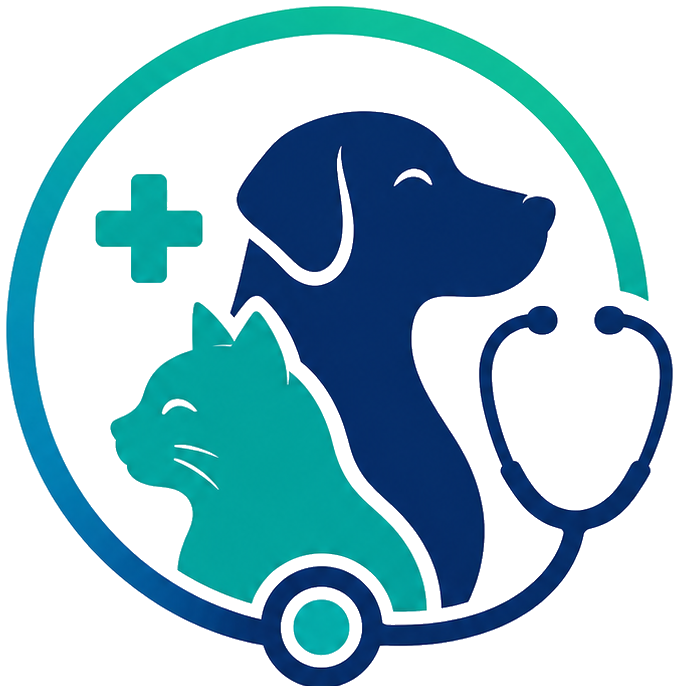 A dog and a cat